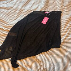 Edikted AZALIA ASYMMETRIC KNIT PONCHO